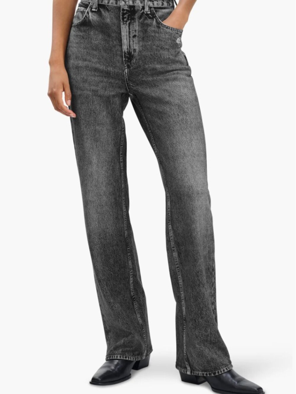 NWT rag & bone Miramar Relaxed Straight Miramar Terry Jeans - 27- MSRP $268